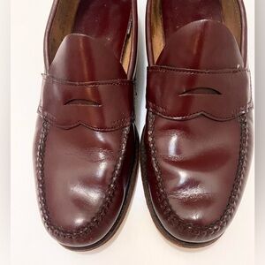 Vintage G. H. Bass Wilton, ME Penny Loafers Cordovan Leather 12B
